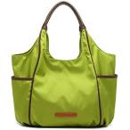 　グッシ オベーシックトートバッグ レディース マザーズバッグ トートバッグ バルーン型 大容量 軽量 撥水 ナイロン ママバッグ(ライトグリーン)