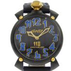 ガガミラノ GAGA MILANO マヌアーレ46 メンズ 自動巻き オートマ 腕時計 インテル110周年記念モデル 希少 レア 本物保証 箱付 超美品