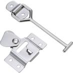 建築金物 貫抜 ＴＲＵＳＣＯ　車体ドア留め金具　横型・ステンレス製　１３７ｍｍ　１組（袋）＝１個　  (TDF-130Y)