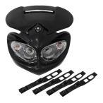 D Tracker KLX250 KDX KLX Acerbis бриллиант способ head обтекатель фар черный установка резинка 4шт.@ имеется маска ремонт замена ремонт 