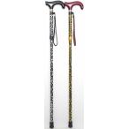 折りたたみヒョウ柄伸縮ピンステッキ　【送料無料】