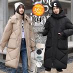 中綿コート レディース ジャケット ロングコート ベンチコート フード付き ジャケット アウター 防寒 厚手 あったか 体型カバー
