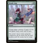 MTG ■緑/英語版■ 《揺るぎない狙い/Steady Aim》★FOIL★ 灯争大戦 WAR