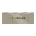 Tisch-Querkalender alpha platinum 2020