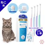 猫 歯ブラシ 【奥までスッ！と届く x 改良2.8mm 極薄ヘッド 】 お試し1本 歯磨き 猫用歯ブラシ ふんわりやわらか 0.06mm 超極細毛で痛くない  ねこ ネコ