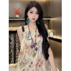 ワンピース花柄大人可愛い夏ワンピエ...