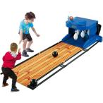 ミニボウリングゲーム 卓上ボウリングゲーム 便利なピンセッター知育玩具、屋内/屋外親子インタラクティブゲーム機、電子採点、電動ボウリング、ダブル屋内親子