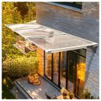 ショッピングベランダ 雨よけ 屋根庇 ひさし 住宅用【20°傾斜設計】玄関 後付け 雨雪保護 パティオ日除け 梅雨対策 住宅 入口 窓 カーポート 屋根後付け 自転車 テラス ベランダ 簡易