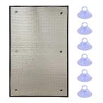  окно изоляция коврик изоляция сиденье отражающий изоляция покрытие двусторонний алюминиевые колеса 6mm толщина присоска имеется окно. дверь для автомобильный защищающий от холода затемнение звукоизоляция . звук отражение тепла install . простой температура . снижать зима. 