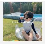 キッズ 水着 セパレート 男の子 スクール水着 上下セット 130cm 140cm トップス 長袖 ショートパンツ 子供 みずぎ ジュニア ベビー水着 スイムウェア おしゃれ