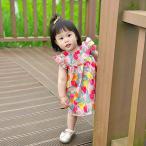 ベビー服ワンピースキッズ綿子供服花...