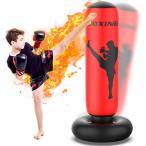 サンドバッグ 子供 大人 エアーパンチングバッグ スタンド式 キックボクシング 家庭用 スタンドタイプ 伸縮性 PVC素材 ストレス解消 運動不足解消 室内 武道 格