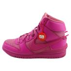 NIKE ナイキ×AMBUSH DUNK HI CU7544-600 アンブッシュ ダンク ハイカットスニーカー US6.5/24.5cm ピンク レディース