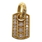 SJX エスジェイエックス DIAMOND TAG CHARM ダイヤモンドタグチャーム ゴールド