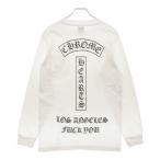 CHROME HEARTS クロムハーツ OLD Los Angeles T BAR オールド ロサンゼルス Tバープリント 長袖Tシャツ ロングスリーブカットソー ホワイト