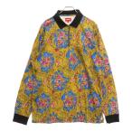 SUPREME シュプリーム 17AW Paisley L/S Polo ペイズリー柄 総柄 長袖シャツ イエロー
