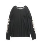 CHROME HEARTS クロムハーツ CH L S 1 NECK LOGO ネック ロゴプリント 長袖Tシャツ ロングスリーブカットソー ブラック
