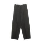 BALENCIAGA バレンシアガ 25SS ルーズフィットワイドウールスラックスパンツ 814569 TKT29 ブラック