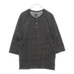 CHROME HEARTS クロムハーツ ダガープリント ヘンリーネック ラグランスリーブ七分袖カットソー グレー