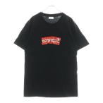 SUPREME シュプリーム 17SS×COMME des GARCONS BOX Logo Tee コムデギャルソンシャツ ボックスロゴ 半袖Tシャツ ブラック/レッド
