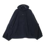 イージー ギャップ エンジニアードバイ バレンシアガ SATEEN ANORAK HOODIE サテンアノラックフーディーパーカー 471395 ブラック