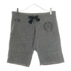 CHROME HEARTS クロムハーツ CHロゴ ホースシュープリント スウェットショーツ ショートパンツ ハーフパンツ グレー