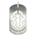 CHROME HEARTS クロムハーツ D TAG LRG DAGGER ヴァインダガーカットアウトドッグタグ ラージ ペンダントトップ シルバー BCA240