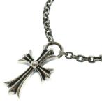 CHROME HEARTS クロムハーツ PPR CHN SML CH CRS ペーパーチェーンスモールCHクロス ネックレス シルバー
