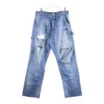 SAINT MICHAEL セントマイケル 24SS DENIM PANTS PAINTER ダメージ加工 デニムペインターパンツ インディゴ SM-YS8-0000-051