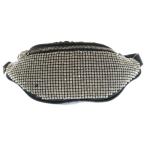 ALEXANDER WANG Alexander one a TIKKA кожа стразы цепь сумка на плечо сумка-пояс черный / белый 