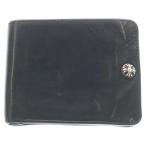 ショッピングHEARTS CHROME HEARTS クロムハーツ 1SNAP 1スナップ クロス ボールボタン レザーウォレット 財布 ブラック BCA361