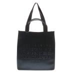 メゾンマルジェラ 25SS CABAS SHOPPING BAG VERTICAL エンボスカレンダーロゴ カバス ショッピングバッグ トートバッグ ブラック SB1WC0019