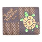 ショッピングヴィトン LOUIS VUITTON ルイヴィトン 20AW ×NIGO ポルトフォイユ・ミュルティプル レザー 2つ折り財布 N60396 ブラウン