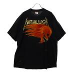 ヴィンテージ METALLICA PUSHEAD SIDE FLAME SKULL メタリカ パスヘッド サイドフレイムスカル Tシャツ 半袖 カットソー ブラック