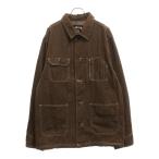 STUSSY ステューシー 00s COVERALL COHRE JAKET カバーオール コットン ジャケット ブラウン