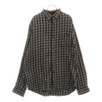 STUSSY ステューシー 90s OLD BD CHECK SHIRT チェック柄長袖シャツ グレー