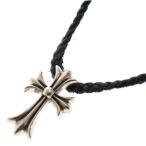 CHROME HEARTS クロムハーツ CH CRS SML BC スモールCHクロスボロチップ Wボロチップ シルバーネックレス