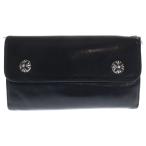 CHROME HEARTS クロムハーツ WAVE ウェーブ レザーウォレット 財布 シルバー