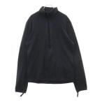 PRADA SPORT プラダ スポーツ HALF ZIP ハーフジップ コットン ハイネック カットソー ブラック