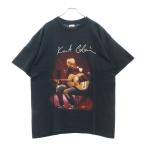 ヴィンテージ 90s NIRVANA KURT COBAIN NIXON GUITAR ニルヴァーナ カートコバーン ニクソン ギター Tシャツ 半袖カットソー ブラック