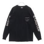 クロムハーツ OLD×Maxfield Los Angels dagger L/S Tee×オールドモデル マックスフィールドコラボ バックロゴプリント 長袖Tシャツ