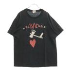 VINTAGE ヴィンテージ 90S SEBADOH MORE SCIENCE FOR MORE SCIENCE HIGH セバドー プリント 半袖Tシャツ ブラック