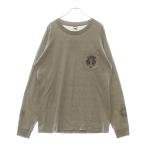 CHROME HEARTS クロムハーツ OLD OLD Dagger logo L/S Tee オールドモデル ダガーロゴプリント長袖Tシャツ 長袖カットソー グレー