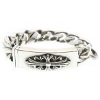 CHROME HEARTS クロムハーツ 11LINK ID FLORAL CRS フローラルクロスIDクラシックリンク ブレスレット シルバー BCA164