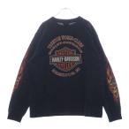 ヴィンテージ 00s HARLEY DAVIDSON MOTOR CYCLES TRENTON WORLD CLASS L/S TEE ハーレーダビッドソン ロンT 長袖カットソー ブラック
