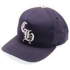 CHROME HEARTS クロムハーツ CH HAT CH刺繍ベースボールキャップ 帽子 ネイビー