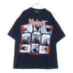 VINTAGE ヴィンテージ 00S SLIPKNOT BOOTLEG スリップノット ブートレグ 両面プリント 半袖Tシャツ ブラック
