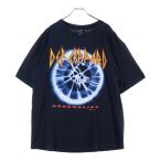 ヴィンテージ 90s DEF LEPPARD ADRENALIZE THE 7-DAYS WEEKEND TOUR TEE デフレパード 両面プリント 半袖Tシャツ カットソー ブラック