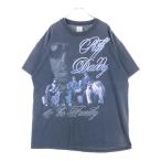 VINTAGE ヴィンテージ 90s PUFF DADDY The Family No Way パフダディー 両面プリント 半袖Tシャツ ラップTシャツ ブラック