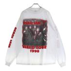 ショッピングjam VINTAGE ヴィンテージ 90s PEARL JAM YIELD TOUR パールジャム 両面 アーム プリント Tシャツ 長袖カットソー ホワイト